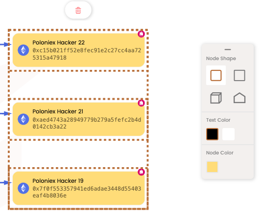 複数ノードの一括選択